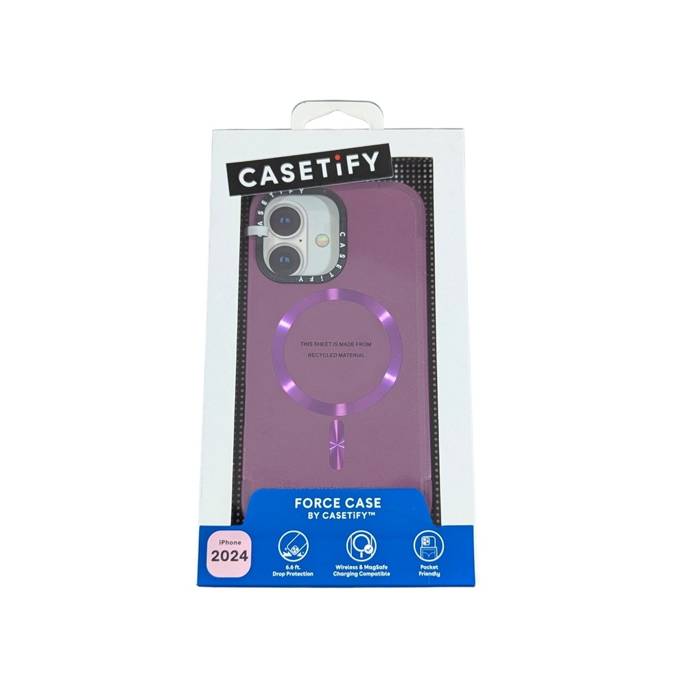 Aa8N CASETiFY Force‎ Case w/ Magsafe for iPhone 16 In Mulberry